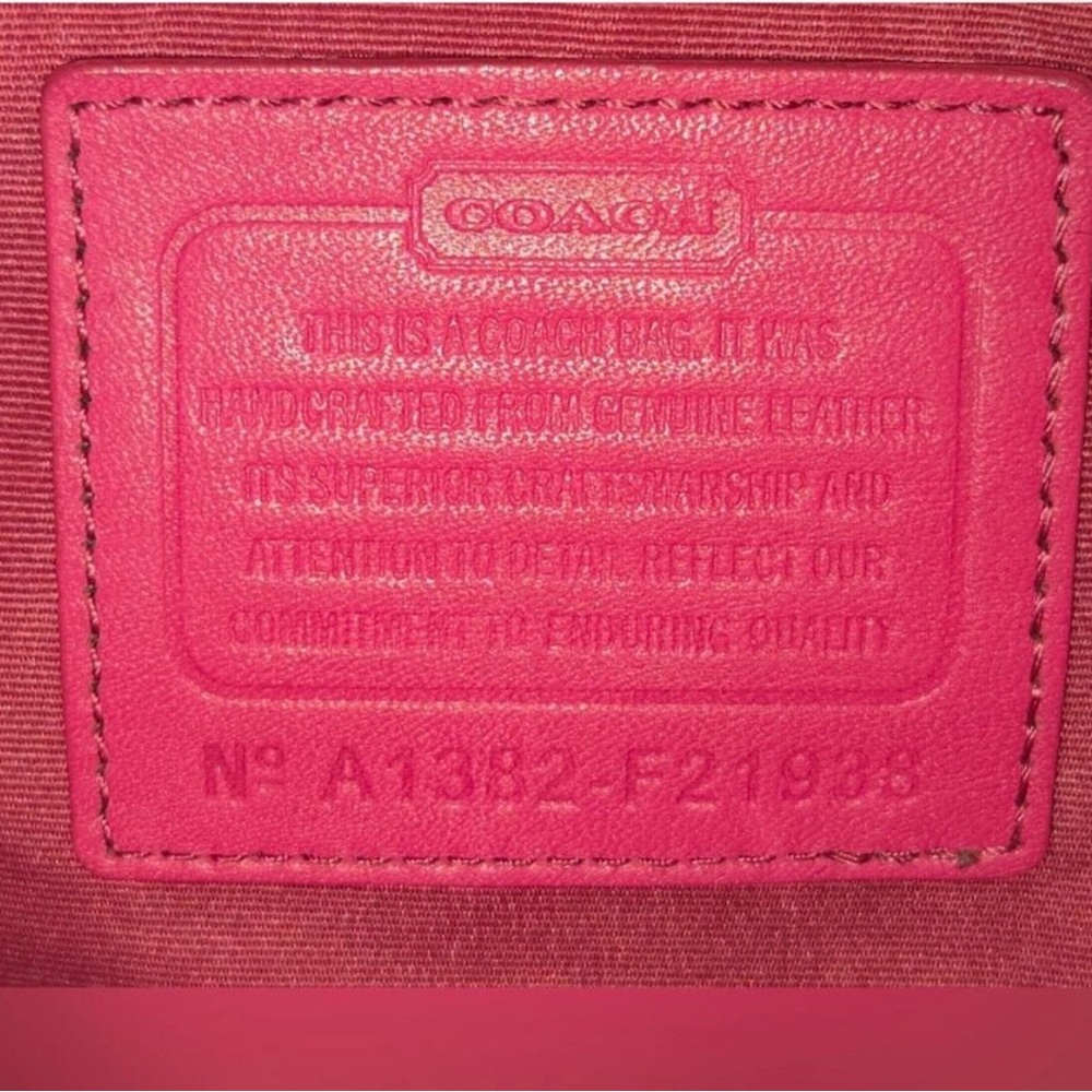 Coach 2013 perforated leather watermelon tote bag - Picture 7 of 12